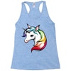 rainbow unicorn Racerback Tank