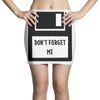 Don't Forget Me Disk Mini Skirts