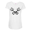 skull pisto Maternity Scoop Neck T-shirt