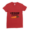 Veggie Powered Ladies Fitted T-Shirt