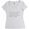 auto correct shut Women's Triblend Scoop T-shirt