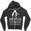 Proud Autism Dad - Autism Awareness Day Zipper Hoodie