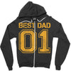 1 best dad Zipper Hoodie