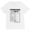 February Girl Facts Pisces V-Neck Tee