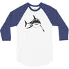 sharks with frickin laser beams t shirt soft funny austin powers tee d 3/4 Sleeve Shirt
