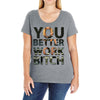work bitch Ladies Curvy T-Shirt