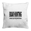 boar hunting tex Throw Pillow