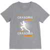 the best grandpas go running V-Neck Tee