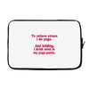 drink wine in ractangle Laptop sleeve