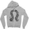 greedy caterpillar Zipper Hoodie