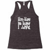 hip hop is how i live Racerback Tank