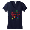 ocd obsessive christmas disorder Women's V-Neck T-Shirt