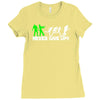zombie never give up fun Ladies Fitted T-Shirt