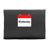 title of day of the week wednesday day of the week Accessory Pouches