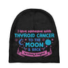 I Love Someone with Thyroid Cancer to The Moon and Back to Infinity Baby Beanies