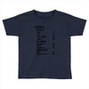 contents list Toddler T-shirt