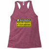 at your own risk Racerback Tank