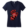 screaming doom Women's V-Neck T-Shirt