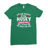 if my husky could talk Ladies Fitted T-Shirt
