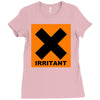 irritant symbol joke Ladies Fitted T-Shirt
