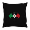 bat man mexican flag mexico logo Throw Pillow