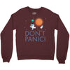 spacex don't panic in space Crewneck Sweatshirt