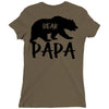Papa Bear Ladies Fitted T-Shirt