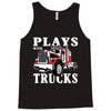 plays with trucks family matching Tank Top