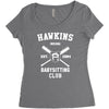 hawkins babysitting club indiana mike dustin eleven demogorgon strange Women's Triblend Scoop T-shirt