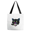 balck cat Tote Bags