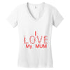 i love my mum red Women's V-Neck T-Shirt