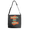 teachers love brains Adjustable Strap Totes