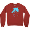 water planet global warming world ocean banksy nature graphic Crewneck Sweatshirt