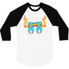 high tooths with joint 3/4 Sleeve Shirt