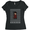 ugly harry potter christmas Women's Triblend Scoop T-shirt