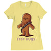 hug a wookiee Ladies Fitted T-Shirt