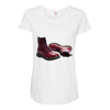 red doc marten skinhead boots, ideal birthday present or gift Maternity Scoop Neck T-shirt