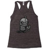 sad robot Racerback Tank