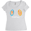Portal Cat Women's Triblend Scoop T-shirt