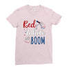 4th of July Ladies Fitted T-Shirt