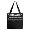 Halloween Definition T-Shirt Funny Halloween Gift Tote Bags