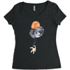 Ballon Planet Women's Triblend Scoop T-shirt