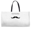 good god man Weekender Totes