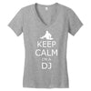 keep calm i'm a dj Women's V-Neck T-Shirt