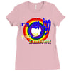 i am not gay, i just like rainbows Ladies Fitted T-Shirt