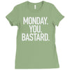 monday you bastard Ladies Fitted T-Shirt