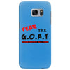 the goat white t shirt greatest of all time basketball baseball footba Samsung Galaxy S7 Edge
