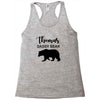 Daddy Bear - Baby Bear Custom Name Racerback Tank