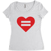 Equality Heart Women's Triblend Scoop T-shirt
