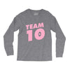 team 10 light pink Long Sleeve Shirts